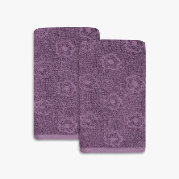 Mainstays Kids 2pk Hand Towel, Flowers