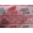 thumbnail image 4 of oneOone Cotton Silk Fabric Floral & Elephant Block Printed Fabric 1 Yard 42 Inch Wide, 4 of 4