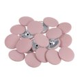 thumbnail image 1 of Unique Bargains 20pcs 48L Fabric Cloth Covered Button 30mm Round Metal Shank Sewing Buttons for Suits Dress Blouses, Pink, 1 of 5