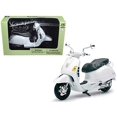 thumbnail image 4 of New Ray Vespa GTS 300 Super White Motorcycle 1/12, 4 of 5