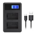 thumbnail image 1 of Camera Battery Charger, Exquisite Battery Charger Plastic LCD Display Stable  For A6300 A6500 A6000 A7r A7, 1 of 8