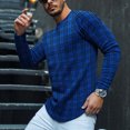 thumbnail image 2 of T-Shirt Décontracté pour Homme à Col Rond, Imprimé, à Manches Longues, 2 of 8