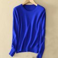 thumbnail image 3 of AherBiu Womens Long Sleeve Tops Basic Layer Top Tees Shirt Solid Color Crewneck Comfy Blouse, 3 of 3