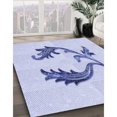 thumbnail image 3 of Ahgly Tapis d'Intérieur Lavable en Machine Carré Lavande Bleu, 4 Pieds Carré, 3 of 7