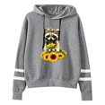 thumbnail image 1 of Femmes Automne Manches Longues Sweat-Shirt Lettres Pull à Capuche Tops Blouse, 1 of 3