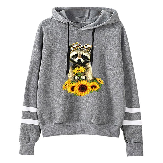Femmes Automne Manches Longues Sweat-Shirt Lettres Pull à Capuche Tops Blouse