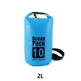 thumbnail image 3 of Waterproof Bags Multifunctional Outdoor Backpack Large-Capacity Equipment Foldable Kayak Rafting Bag Pool Beach Sports Light Blue 2L Single Shoulder, 3 of 9