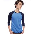 thumbnail image 3 of T-shirt Raglan à Manches Trois Quarts, XS, Gris Bruyère, 3 of 4