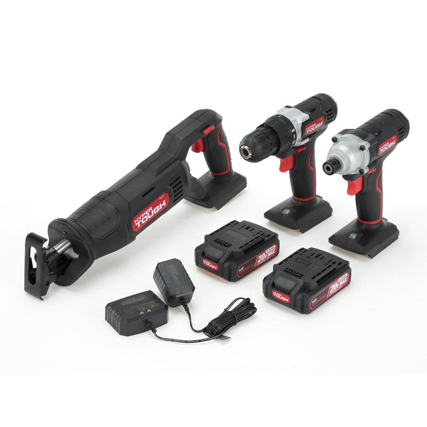 HYPER TOUGH 20-VOLT MAX LITHIUM-ION 3-TOOL COMBO KIT
