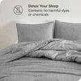 thumbnail image 2 of Bare Home Goose Down Alternative Comforter Set - 3 Piece Set - Queen, Heathered Charcoal, 2 of 4