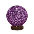 thumbnail image 2 of Jusqu'à 65 % de Rabais Lampe Lune en Rotin à DEL avec Recharge USB 3D pour Table et Bureau, 2 of 3