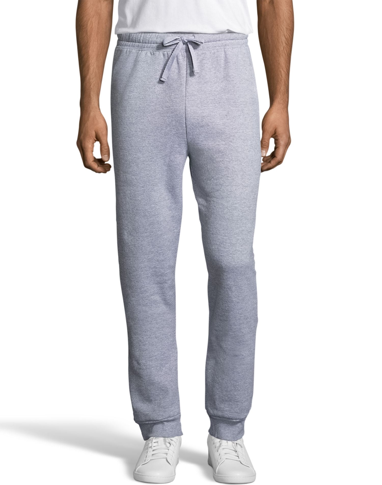 Hanes Mens EcoSmart Fleece Jogger Sweatpant with Pockets, M, Light Steel