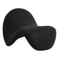 thumbnail image 1 of Meridian Furniture Theodore Black Faux Shearling Accent Chair, 1 of 6