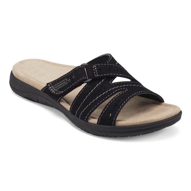 Aqestyerly Chaussures pour Femmes Couleur Unie Ajourées Plates Sandales à Talons Bas Mode Décontractées Pantoufles HWRETIE