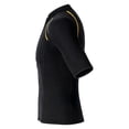 thumbnail image 3 of Sinleey Men 1.5mm Neoprene Wetsuits Top Short Sleeve Rash Guard Shirts Professional Swimwear Black 3XL, 3 of 5