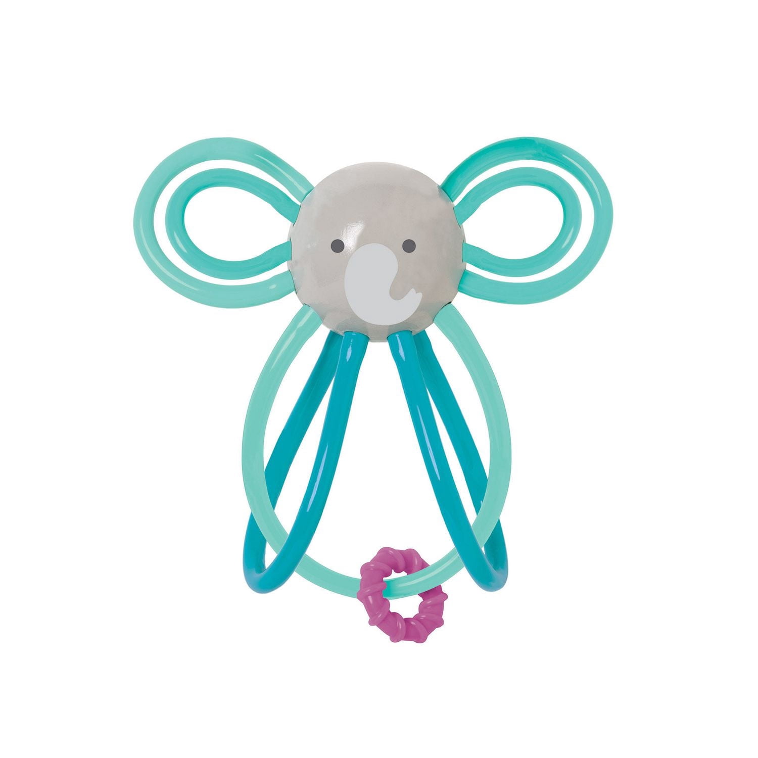 Manhattan Toy Winkel Elephant Rattle And Sensory Teether Baby Toy