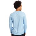 thumbnail image 2 of Hanes Mens Sport FreshIQ Cool DRI Long Sleeve Tee 2-Pack, 2XL, Light Blue, 2 of 5