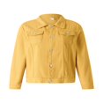 thumbnail image 4 of Womens Loose Denim Jacket  Long Sleeve Button Down Jean Casual Jacket with Pockets, 4 of 8