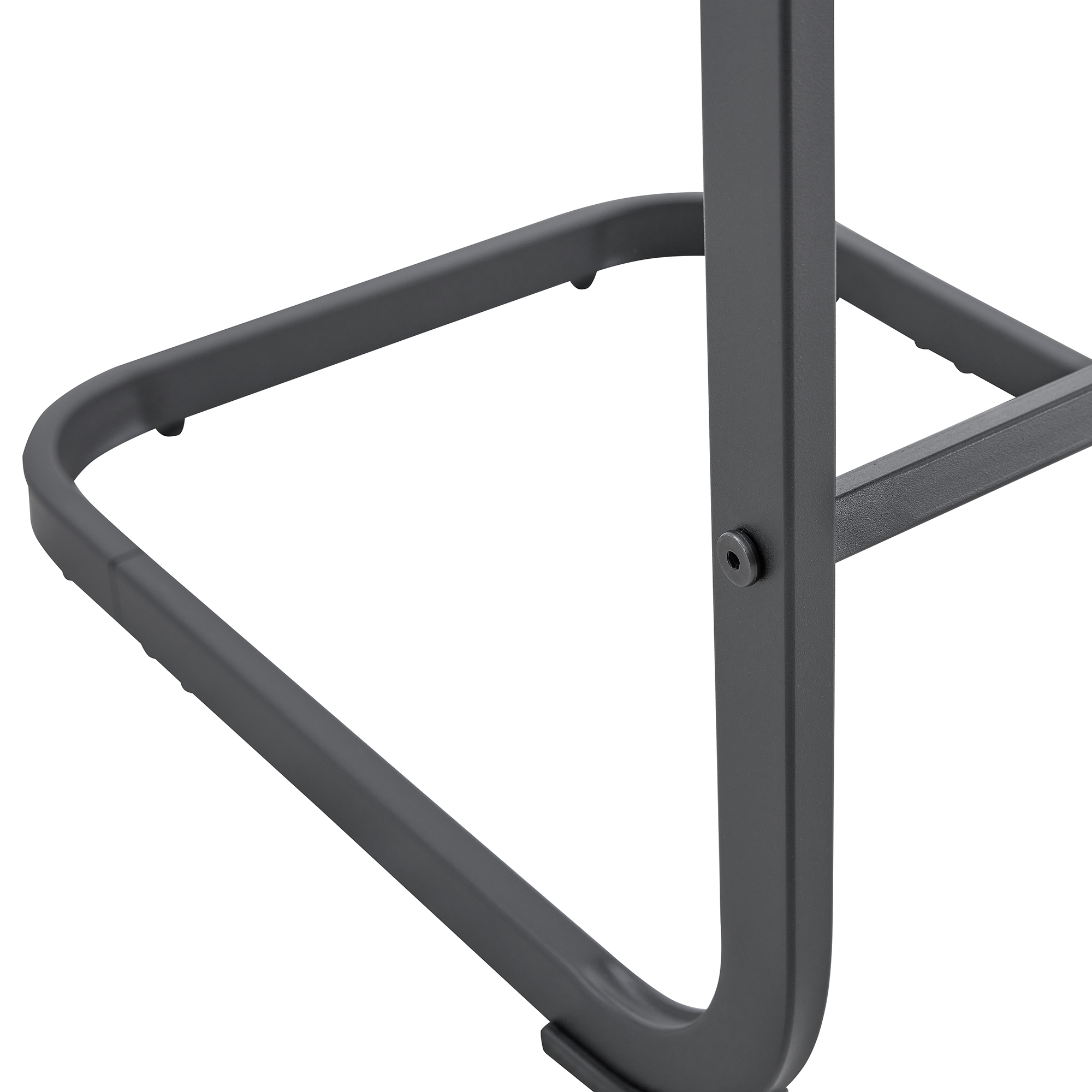 Noble House Ensemble de 2 tabourets de bar moderne, cuir PU noir avec cadre métallique, dossier ergonomique de 38" et pieds antidérapants, noir
