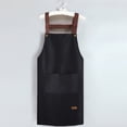 thumbnail image 4 of PVC Kitchen Apron with Phone Pocket | Waterproof, Oil-Resistant & Machine Washable | H-Strap Design | Multiple Colors Available | Ideal for Cooking, Baking & Kitchen Work | 85x65cm/33.4x25.5in, 4 of 6
