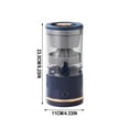 thumbnail image 2 of HOARBOEG Portable Automatic Separation Juicer, USB Rechargeable Citrus Squeezer for Orange Lemon Grapefruit, 9.25" Compact Blue Juice Extractor, 2 of 5