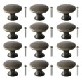 thumbnail image 2 of 12 Pcs Bronze Drawer Knobs, Kitchen Cabinet Dresser Knobs, Vintage Round Handles, 2 of 8