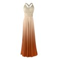 thumbnail image 4 of UPPADA Robe de Soirée pour Femmes à Paillettes avec Franges et Pampilles, Robe Fluide en Mousseline, Encolure Carrée, Robe Ajustée, Robes d'Invitée de Mariage, Froncée, Extensible, Fente Latérale Irrégulière, Robe en Liquidation, Robes de Mariage, 4 of 6