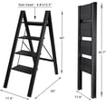 thumbnail image 2 of Escabeau à 4 Marches, Marchepied Pliable Escabeau en Aluminium Capacité de 330 Lb, 2 of 6