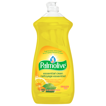 Palmolive Essential Clean Liquid Dish Soap, 4X Grease & Stain Fighting, Lemon Citrus Scent, 828 mL