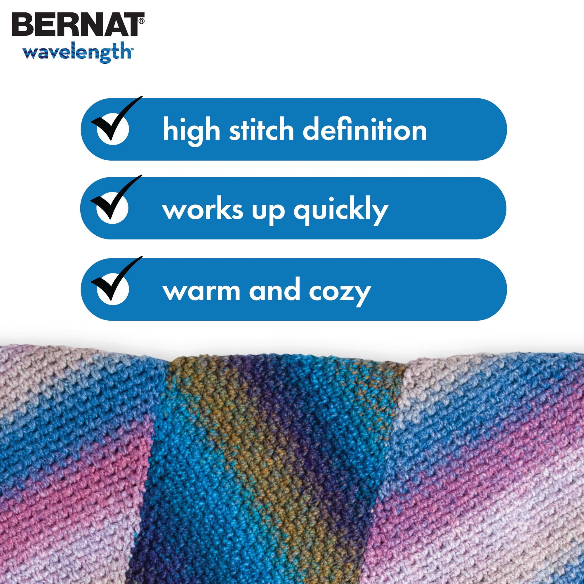 Bernat® Fil Longueur d'Onde™, Acrylique #5 Volumineux, 5oz/140g, 223 Yards