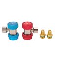 thumbnail image 3 of R134a Quick Coupler Adapters, R134a Quick Coupler Stainless Steel Brass Knurled Grip Ring Prevent Leakage Superior Protection Removable  For Repairing, 3 of 8