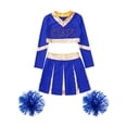 thumbnail image 3 of Aislor Uniforme de Cheerleading pour Filles Enfants Tenues de Cheer Patchwork Métallique Costume de Compétition Performance C02 10, 3 of 5