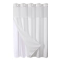 thumbnail image 2 of Vente Aujourd'hui Liquidation! Rideau de Douche Anneau Double Grand Uni Étoile Pleine Réversible pour Salles de Bain Rideaux de Douche en Tissu Polyester Robuste, 2 of 6