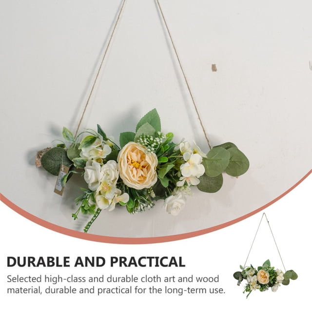 Vaidha Artificial Flower Decoration Style Decorative Flower Wreath Wall Pendant