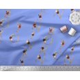 thumbnail image 3 of Soimoi Blue polyester Crepe Fabric Inspiration Quote Text Printed Craft Fabric by the Yard 42 Inch Wide, 3 of 5