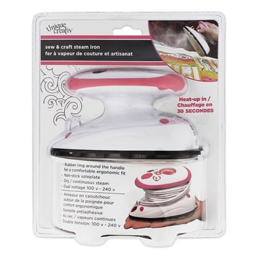 UNIQUE CREATIV Sew, Craft & Travel Steam Iron for Fabric Pressing