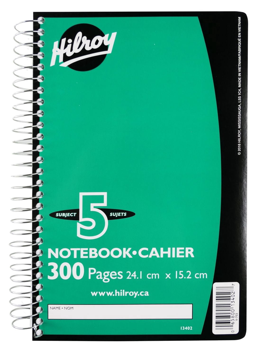 Hilroy 5-Subject 300pg Notebook