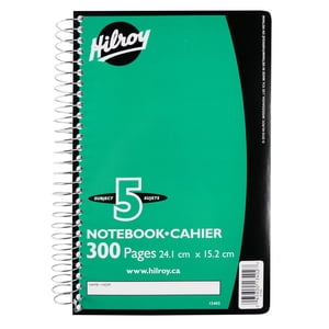 Hilroy 5-Subject 300pg Notebook