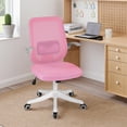 thumbnail image 2 of BestOffice Home Office Chair, Lumbar Support Breathable Ergonomic, Flip Up Armrests for Conference Room, Pink, 2 of 7
