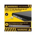 thumbnail image 3 of Compatible avec MacBook Air 13,6 Pouces Case 2022 Model A2681 M2 Chip with Liquid Retina Display Touch ID, Étui de Protection pour Portable avec Housse de Clavier, 3 of 7