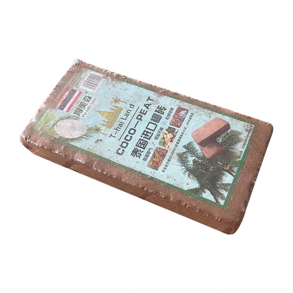 Compressed Coconut Coir Brick 5L Organic Succulent Soil Substrate, Nutrient-Rich Planting Medium for Potting Mix & Garden Cultivation