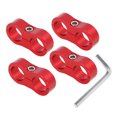 thumbnail image 1 of Unique Bargains 4pcs Hose Separator Clamp Fitting Adapter with Wrench for Car Aluminum Alloy, 1 of 7