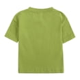 thumbnail image 3 of B91xZ Baby Boys 2 Pieces Short Set Summer Short Set Outfit Short Sleeve Ruffle Tops and Shorts 2PC Clothing Set,Green 2-3 Years, 3 of 5