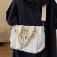 thumbnail image 4 of Maytalsory Large Capacity Handbag For Women Daily Good Gift Items Corduroy Handbag white, 4 of 6