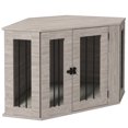 thumbnail image 1 of PawHut Dog Crate Furniture, 41 Inch Corner Design with Cushion for M Dogs, 1 of 10