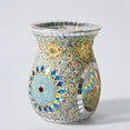 thumbnail image 4 of GROWTH TANK 2pcs Mosaic Glass Oil Burner Candle Holder Melt Decor StyleF, 4 of 8