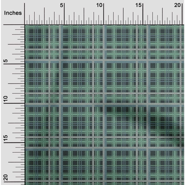 oneOone Viscose Chiffon Fabric Tartan Check Print Fabric BTY 42 Inch Wide