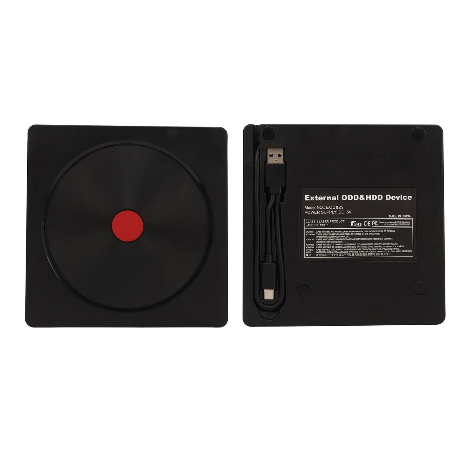 External DVD Drive, Multifunctional External Bluray Drive USB 3.0 Wide Compatibility Ultra Thin Compact  for Computers for VCD