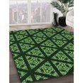 thumbnail image 3 of Ahgly Tapis d'Intérieur Lavable en Machine Carré Noir Nuit, 8 Pieds Carré, 3 of 7