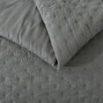 thumbnail image 4 of JML 3 Pieces Dark Gray Queen Comforter Set, Soft Microfiber Bedding Set With 1 Comforter and 2 Pillow Cases Suit for All Seasons, 4 of 8